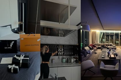 El departamento cuenta con un amplio living, cocina equipada, varias habitaciones y un amplio balcón (Foto: Instagram @wanda_nara)