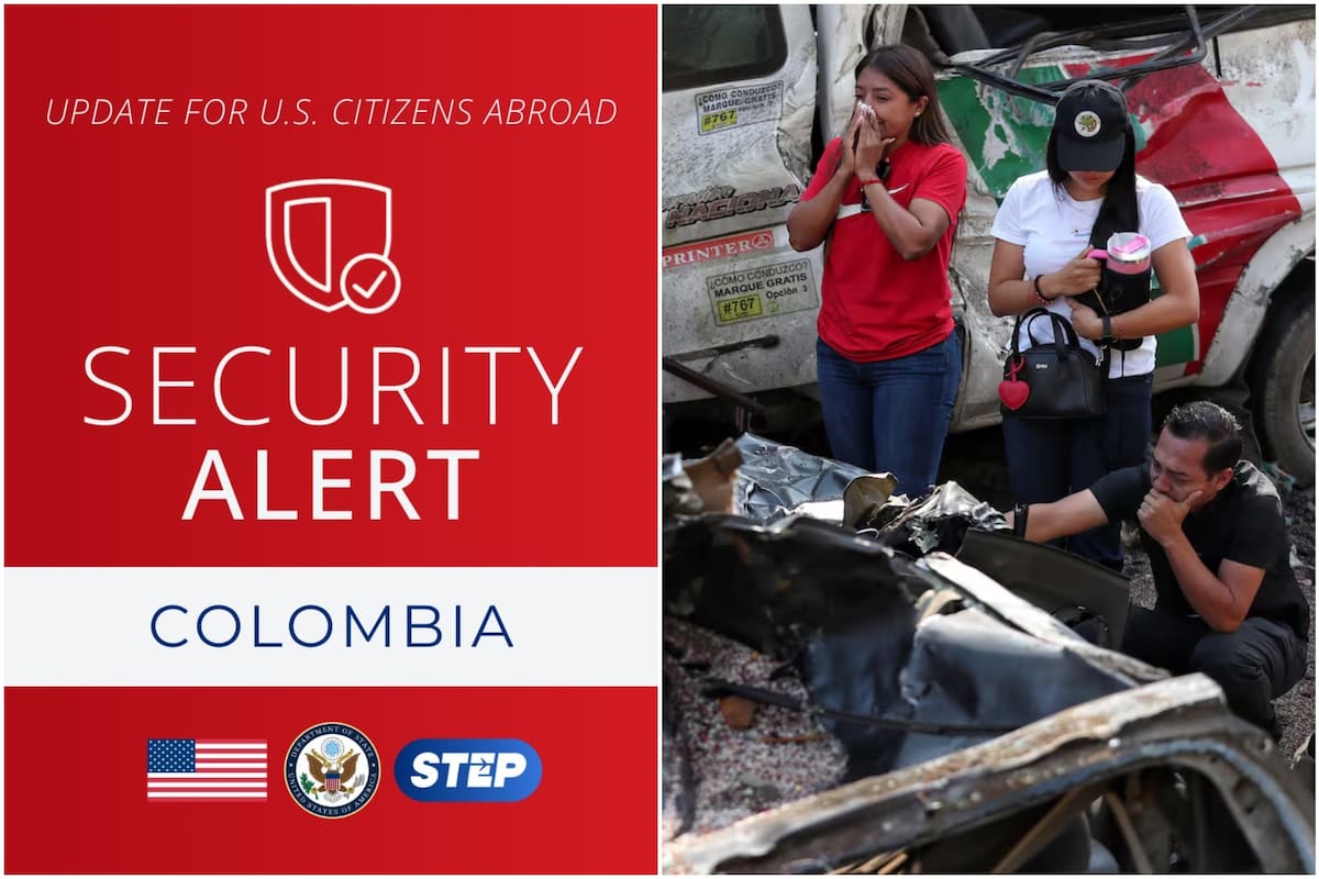 El Departamento de Estado de Estados Unidos categorizó a Colombia en un nivel de alerta tres de los cuatro existentes