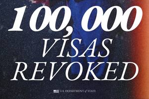 El Departamento de Estado de Estados Unidos anunció un récord de visas revocadas durante 2025