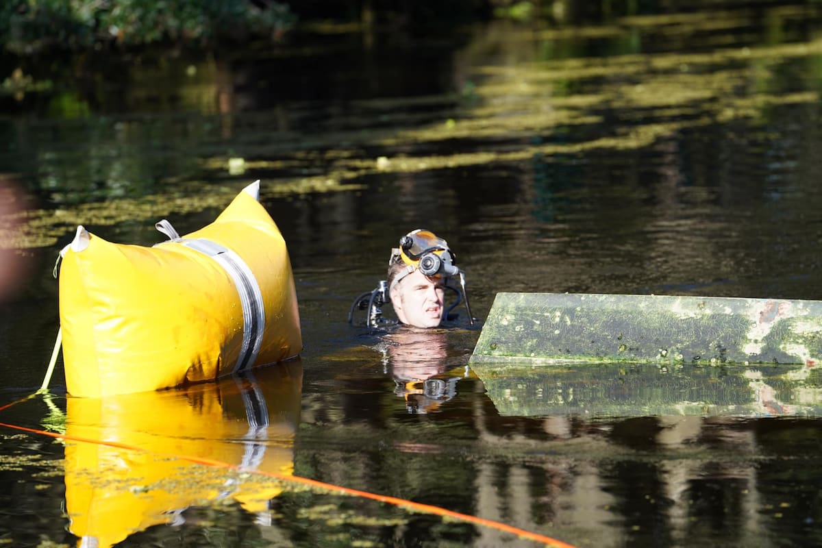 El departamento de Policía de Tampa recibió un reporte y acudió a sacar el objeto