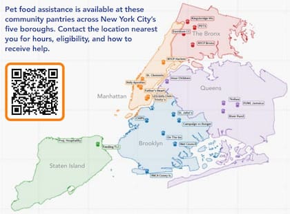 El Departamento de Servicios Sociales de Nueva York publicó un mapa con las direcciones y los números telefónicos de los establecimientos participantes
