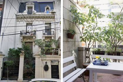 El departamento está en el primer piso, y tiene un balcón-terraza equipado para extender los encuentros que se dan en el living.