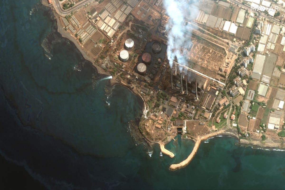 El derrame de petróleo de la planta de energía de Baniyas
