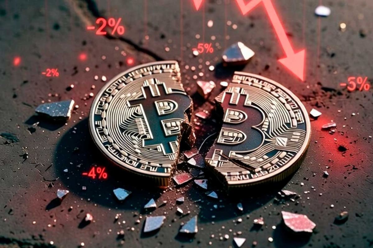 El derrumbe que nadie esperaba: razones incómodas detrás de la caída del Bitcoin