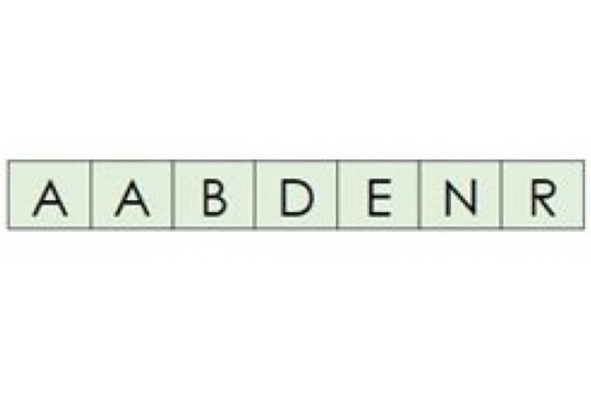 El desafío es completar una grilla usando solo estas siete letras