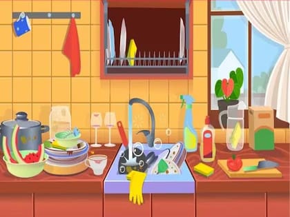 El desafío es encontrar las 5 esponjas escondidas dentro de los cinco segundos