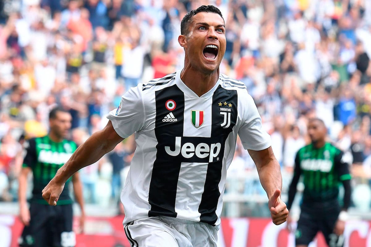 El desahogo de Cristiano, luego de anotar su primer gol con la camiseta de Juventus