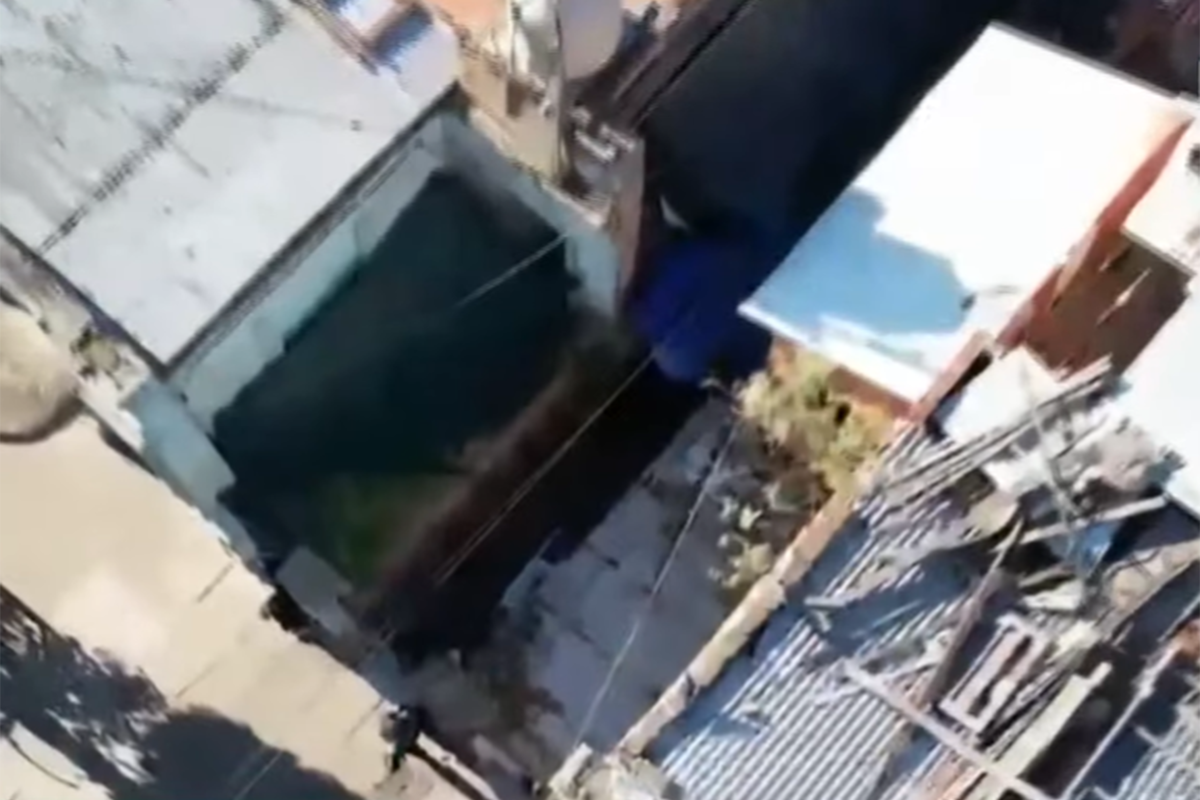 El desalojo en La Paternal.