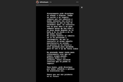 El descargo de Delfina Blaquier