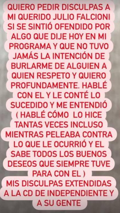 El descargo de Diego Díaz en Instagram Stories