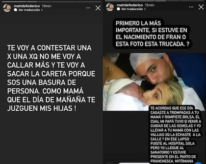 El descargo de Matías Defederico contra las acusaciones de Cinthia Fernández