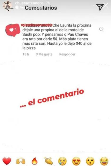 El descargo de un usuario contra Laurita Fernández