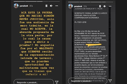 El descargo de Yanina Screpante, en las redes