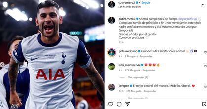 El descargo del Cuti Romero tras la obtención de la Europa League