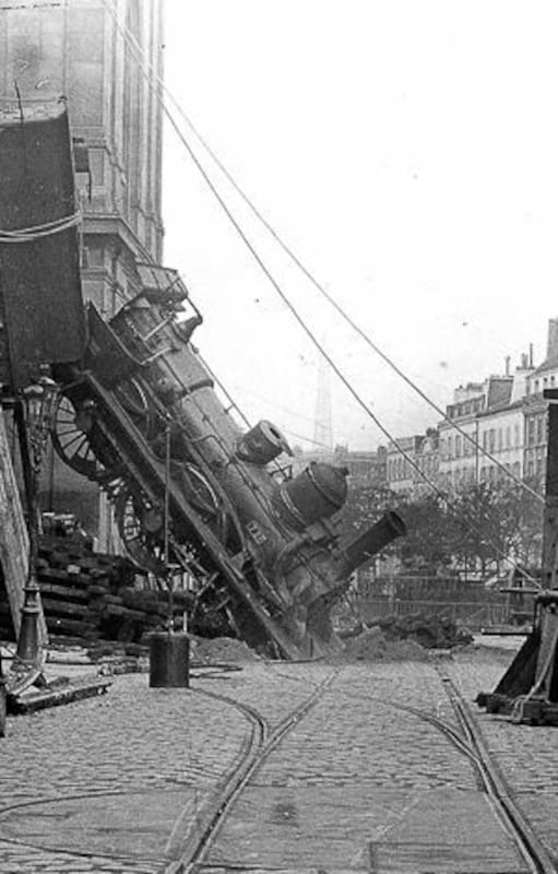 El descarrilamiento de Montparnasse