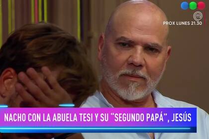 El desconsolado llanto de Nacho ante Jesús, por el feliz reencuentro (Captura video)