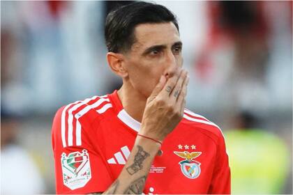 El desconsuelo de Ángel Di María tras perder la final de la Copa Portugal
