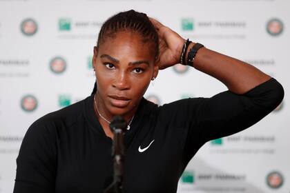 El desconsuelo de Serena Williams durante su anuncio del retiro de Roland Garros
