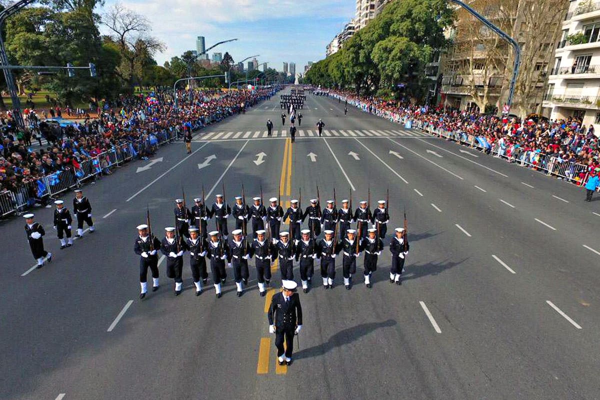 El desfile del 9 de julio por el día de la Independencia