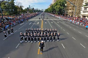 El desfile del 9 de julio por el día de la Independencia