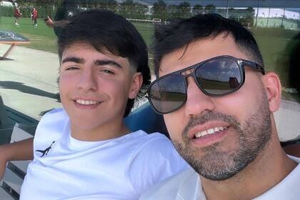 El desgarrador posteo del Kun Agüero para su hijo Benjamín tras el debut de Messi en Inter Miami