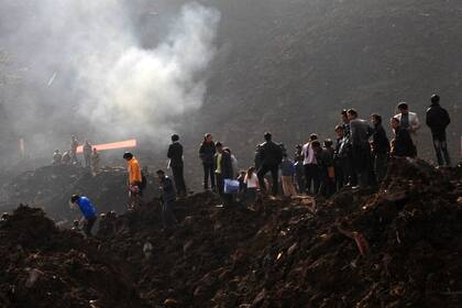 El deslizamiento de tierra cobró la vida de 46 personas
