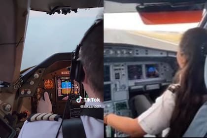 El despachante de aeronaves compartió un video desde la cabina, al momento del aterrizaje