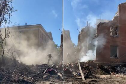 El después del ataque ruso contra Sloviansk, Donetsk