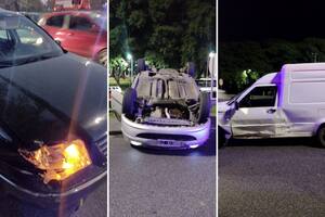 El después del choque múltiple sobre la avenida General Paz