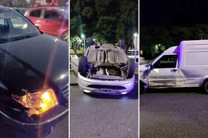 El después del choque múltiple sobre la avenida General Paz