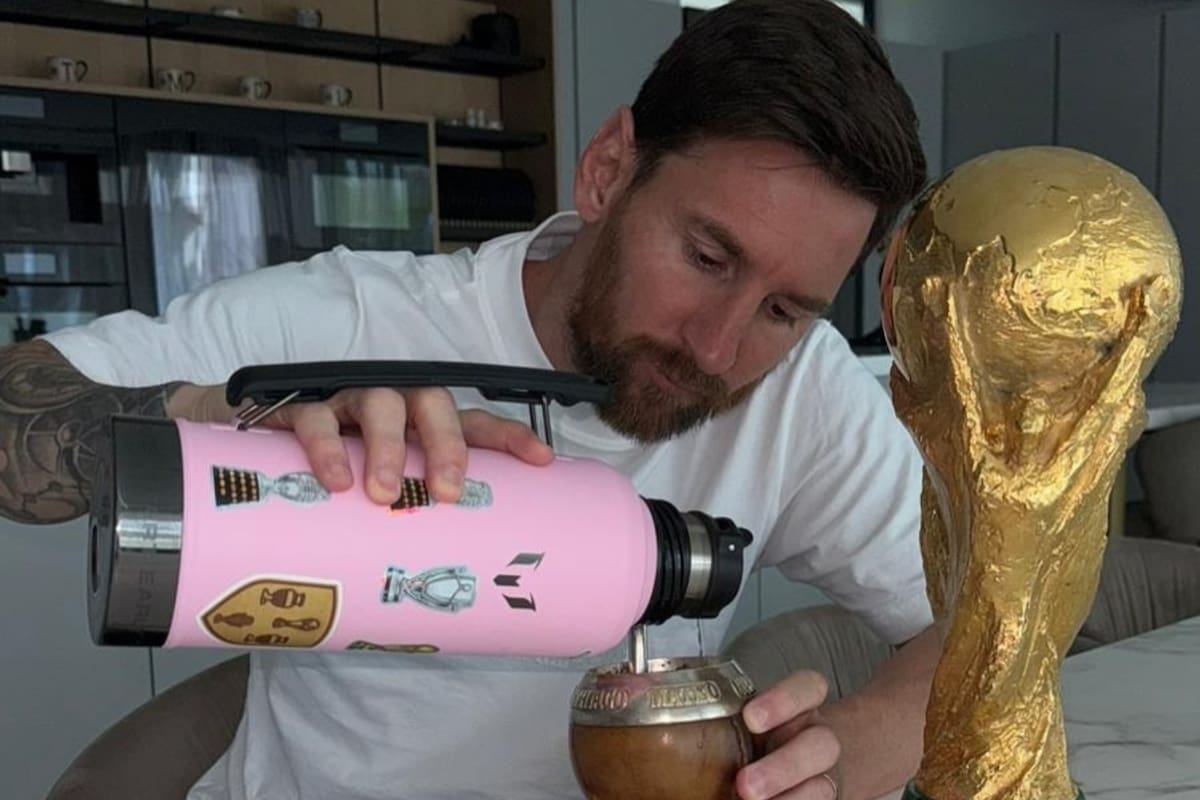 El detalle "familiar" de la foto de Lionel Messi en su cocina que sorprendió a todos