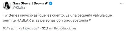 El detalle que dio Sara Stewart Brown sobre Lanata
