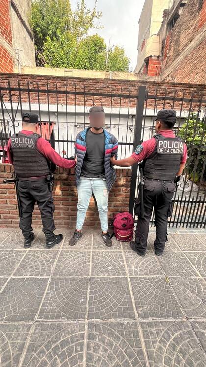 El detenido en Parque Chacabuco