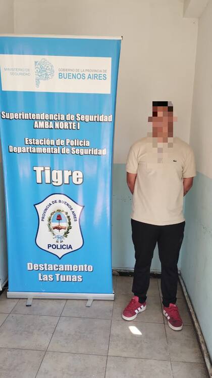 El detenido identificado con las siglas G. M. R. en Tigre