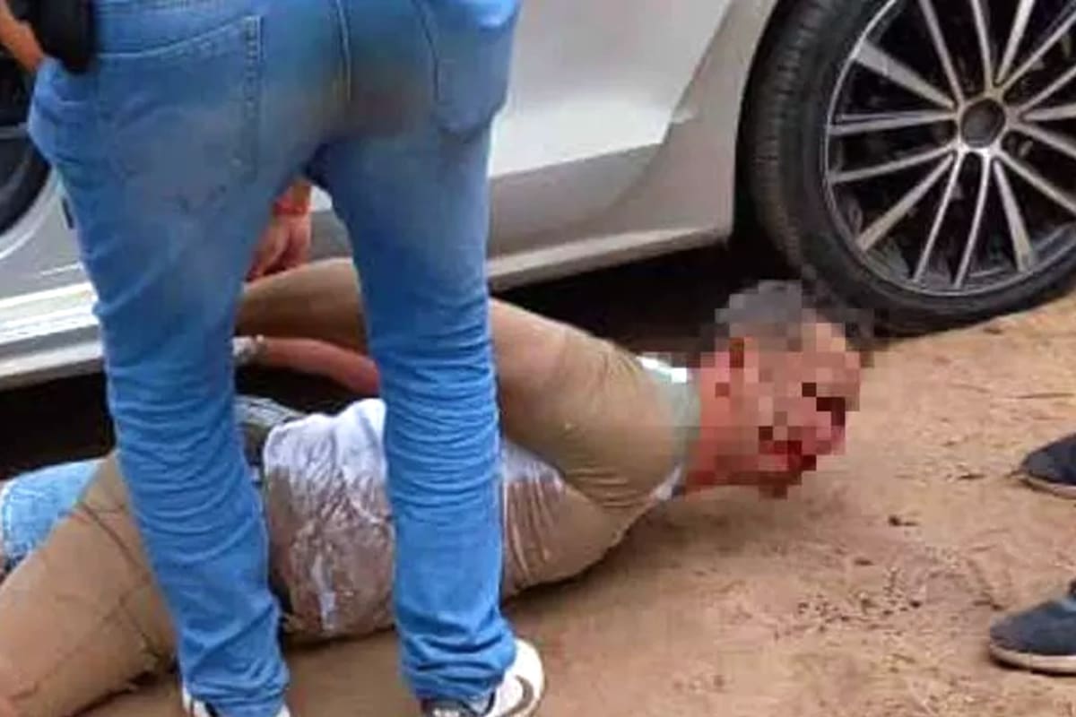 El detenido terminó con una herida de arma de fuego en la mano