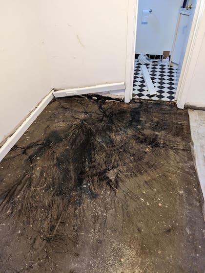 El deterioro del suelo en una casa de Australia llamó la atención de los usuarios en las redes sociales