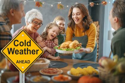 El Día de Acción de Gracias de 2025 presentará fuertes contrastes climáticos en EE.UU., con nevadas intensas en el noreste y norte del Medio Oeste