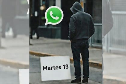 El día de la mala suerte puede expresarse en WhatsApp