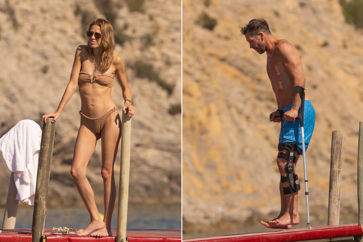 El día de playa de Carla Pereyra y el Cholo Simeone