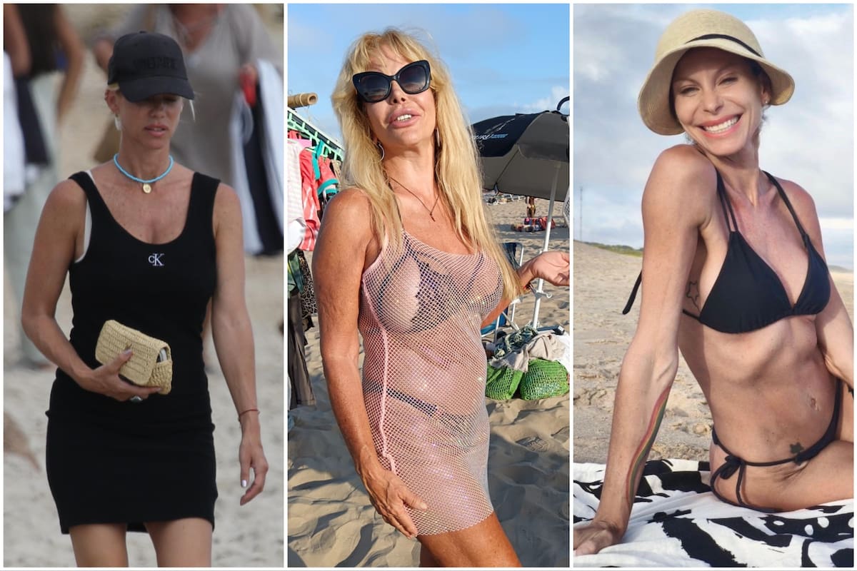 El día de playa de Nicole Neumann, Graciela Alfano y Jimena Cyrulnik en Punta del Este