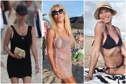 El día de playa de Nicole Neumann, Graciela Alfano y Jimena Cyrulnik en Punta del Este