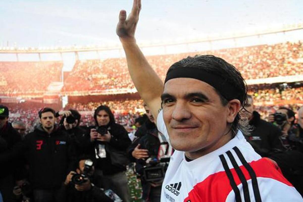 El día de su despedida con la camiseta de River