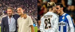 El día que Scaloni se peleó con Beckham en la cancha