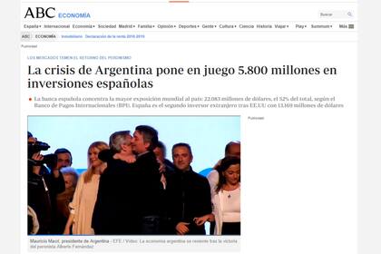 El diario conservador ABC puso el tema en su portada