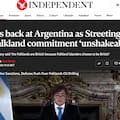 Así reflejó la prensa inglesa el discurso de Milei en cadena nacional