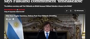 Así reflejó la prensa inglesa el discurso de Milei en cadena nacional