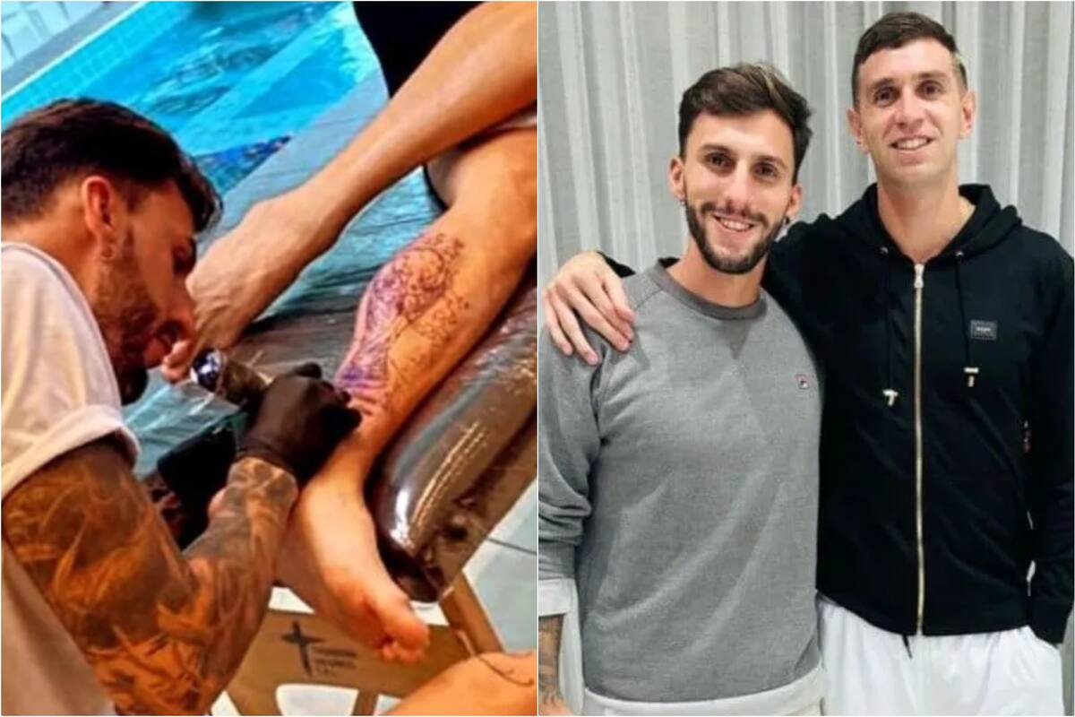 El Dibu Martínez llamó la atención por la fotografía de un tatuaje y los dedos de sus pies