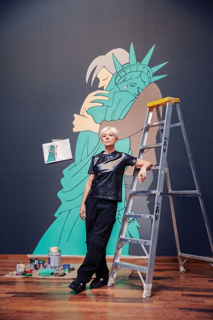 El dibujo que publicó en LA NACION tras el atentado a las Torres Gemelas tiene una sala especial en la muestra
