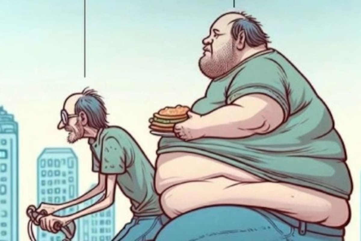 El dibujo que publicó Milei para cargar contra los sindicalistas en pleno paro del transporte