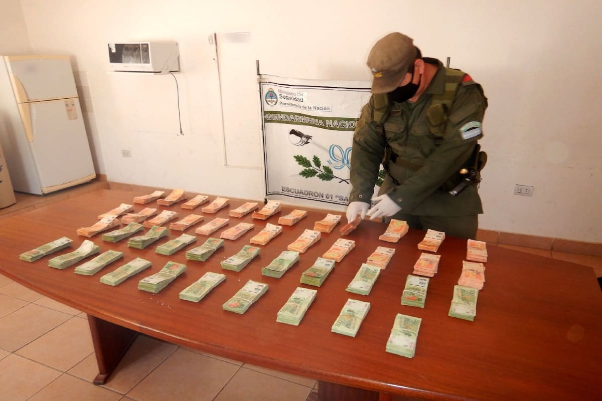 El dinero fue encontrado en Salvador Mazza